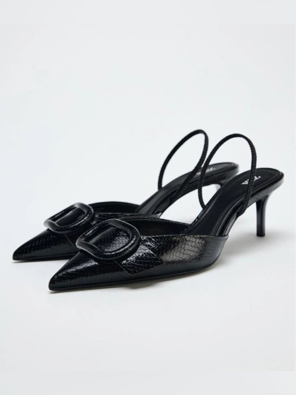 Zara Thin Heeled Slingback Shoes